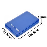 XT-XINTE USB3.0 to SATA 3.0 2.5  HDD Hard Drive External Case Enclosure Caddy Tool Support 3TB 6Gbps UASP with Organizer Storage Bag