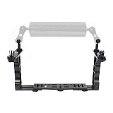 BGNING Aluminum Alloy Dual-handed Diving Photography Extension Bracket Camera Bracket with Gopro Seat
