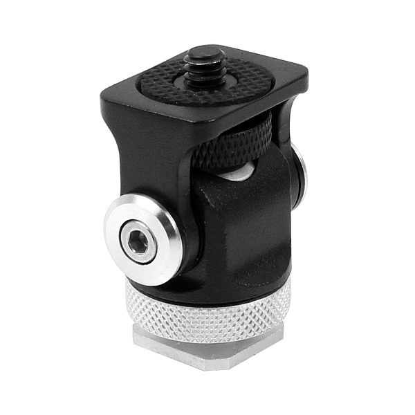 BGNING Portable 180 Wheel Snail Monitoring Tripod Adapter Hot Shoe Stabilizer Bracket Stand Holder