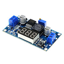 XT-XINTE 5A 75W LM2596 DC-DC Adjustable Step-down Voltage Regulator Power Module with Voltmeter Display