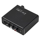 FCLUO Digital Coaxial to Analog / Optical to Analog Audio Converter + USB Cable + Optical Cable
