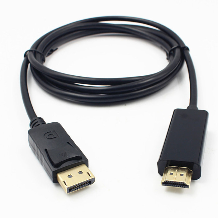 FCLUO Large Displayport Adapter Cable DP Male to HDMI Male Cable 1.8m / 3M