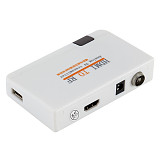 FCLUO for Digital TV HDMI to RF Coaxial Cable Converter Adapter with Remote Control + S Terminal Line
