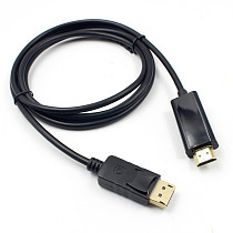 FCLUO Large Displayport Adapter Cable DP Male to HDMI Male Cable 1.8m / 3M