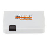 FCLUO for Digital TV HDMI to RF Coaxial Cable Converter Adapter with Remote Control + S Terminal Line