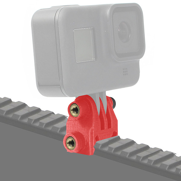 BGNING Action Camera Rail Mounting Adapter Bracket PLA ​3D Printed Fixed Adapter ​for GOPRO /EKEN / Action​ Camera