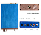 XT-XINTE Digital Audio Decoder USB DAC Input USB/Coaxial/Optical Output RCA/6.35mm 192KHz DC12V Headphone Amplifier Audio Converter