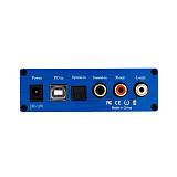 XT-XINTE Digital Audio Decoder USB DAC Input USB/Coaxial/Optical Output RCA/6.35mm 192KHz DC12V Headphone Amplifier Audio Converter