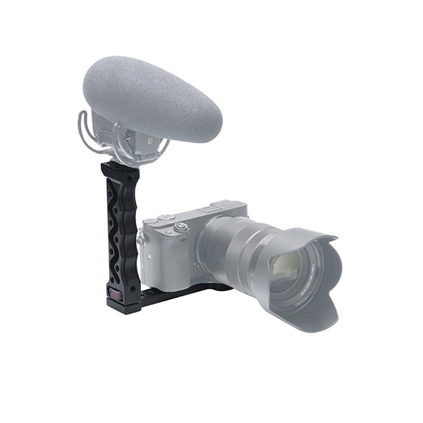 BGNING Aluminum 1/4 Inch Handle Grip with Cold Shoe Mount for Zhiyun Weebill Lab