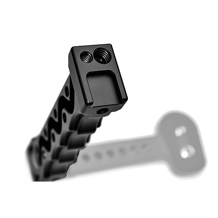 BGNING Aluminum 1/4 Inch Handle Grip with Cold Shoe Mount for Zhiyun Weebill Lab
