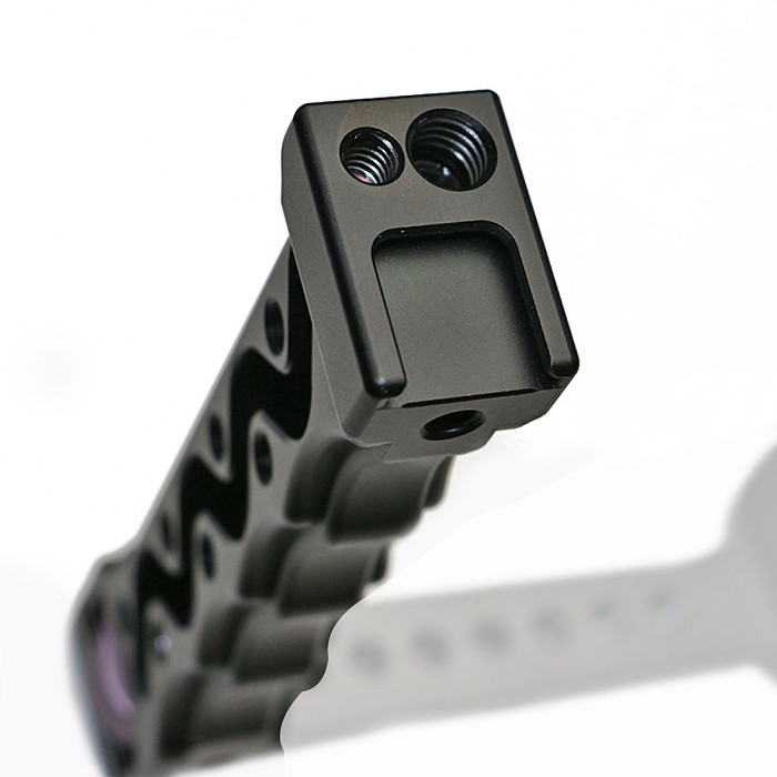 BGNING Aluminum 1/4 Inch Handle Grip with Cold Shoe Mount for Zhiyun Weebill Lab