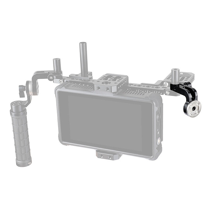 BGNING ARRI Rosette M6 Adapter 15mm Rod Clamp Gear Extension Arm For DSLR Handgrip Camera