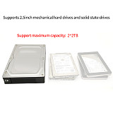 XT-XINTE 2.5inch SATA Adapter Box SSD/HDD Mobile Rack to 3.5inch with Raid New Version SATA6G 6.0Gbps