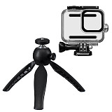 BGNing Mini Adjustable Tabletop Tripod Mount Pocket Selfie Stick Holder Camera Support with 60m Waterproof Case for Gorpo Hero 8