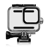 BGNing 60m Waterproof Protective Case Soft Silicone Cover Plastic Cage Kit with HD Screen Protector Set for Gorpo Hero 8