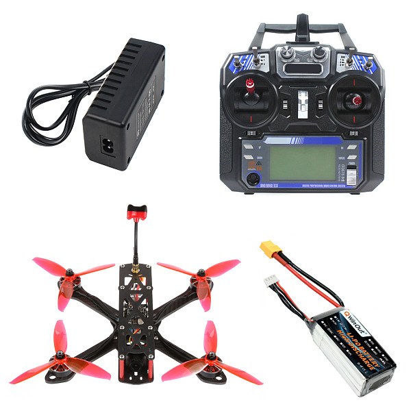 QWinOut T220 FPV Racing Drone RC Quadcopter RTF with Flysky Remote Controller F7 AIO Flight Control 2306 2400KV 3-4S Motors