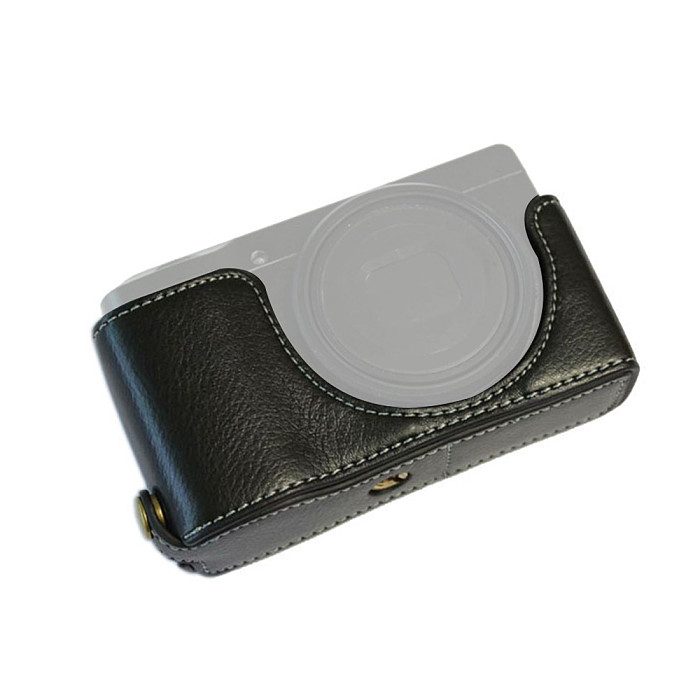 BGNING Genuine Leather Case for Ricoh GRIII GR3 GR III Camera Bag Portable Half Bottom Support With Battery Opening Base Mount Cover