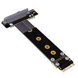 ADT-Link Riser Card U2 SFF-8639 ( U.2 ) to M.2 NVMe NGFF Key M key-M M2 Adapter Ribbon extender Cable For U.2 NVME SSD Hard Disk Driver
