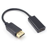 XT-XINTE DP HDMI DP DisplayPort Male to HDMI Female Cable Converter Adapter Support 4K/1080P