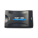 XT-XINTE SCART to 1080P HDMI Audio Video Converter Scaler Box w/USB Cable HDTV Monitor
