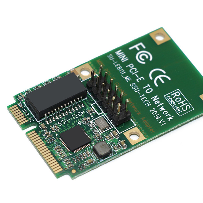 XT-XINTE Mini PCI-E Network Card Adapter 1000Mbps Gigabit Ethernet 10/100/1000M RJ45 Lan Card for XP WIN7 WIN10 Internet Free Lan Adapter
