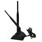 XT-XINTE Wifi Antenna Dual Band 2.4Ghz 5GHz 6dBi with Magnetic Base RP-SMA Male External Antenna for WiFi Router Wireless Network Card