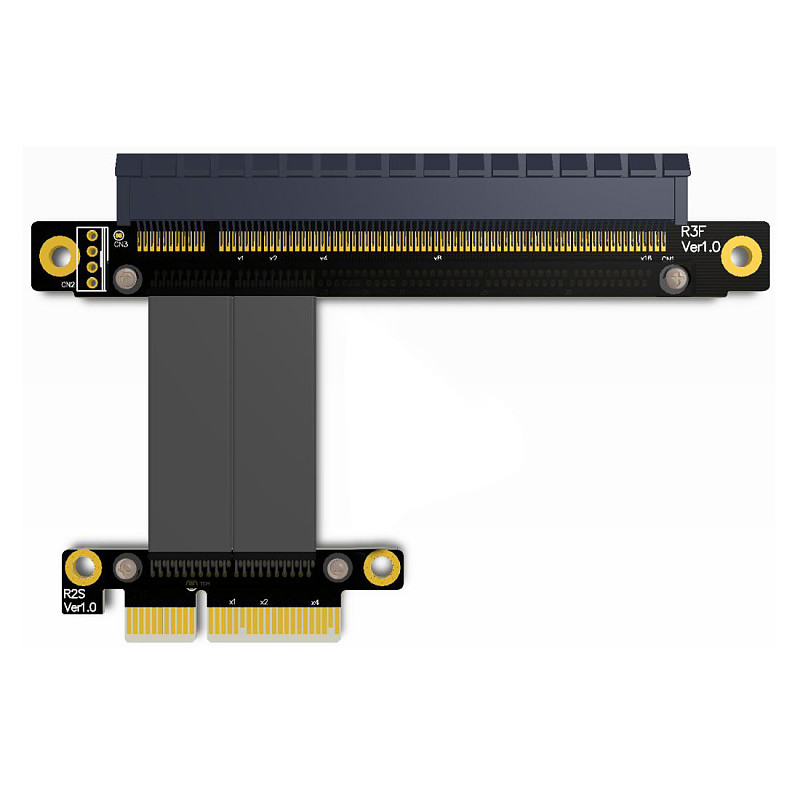 ADT-Link PCI Express PCIe 3.0 x4 to x16 Extension Cable 32G/bps PCI-E 4x 16x GTX1080Ti Graphics SSD RAID Card Extender Conversion Cable