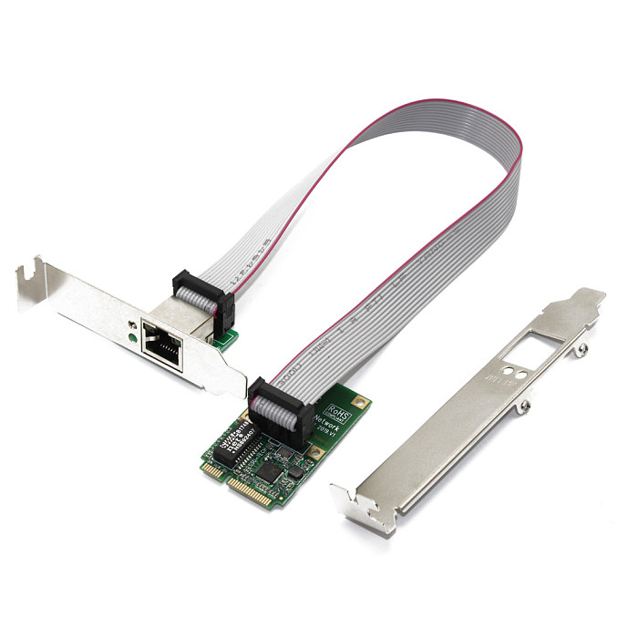 XT-XINTE Mini PCI-E Network Card Adapter 1000Mbps Gigabit Ethernet 10/100/1000M RJ45 Lan Card for XP WIN7 WIN10 Internet Free Lan Adapter