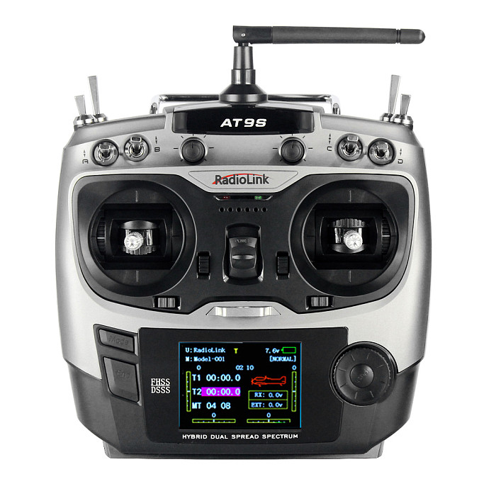  Radiolink 2PCS ​AT9S 2.4G 9CH System Transmitter with R9DS Receiver AT9 Remote Control update version for quadcopter Helicopter