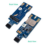 XT-XINTE Mini PCI-E Wireless to USB w/ SIM Card Slot WWAN LTE Module Adapter Card for Desktop Embedded System USB 9Pin MINI PCI-E Adapter