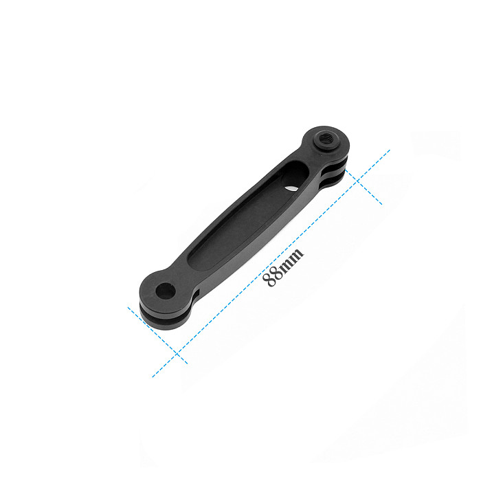 BGNING CNC Aluminum Alloy Extension Shooting Conversion Bracket 108mm 88mm 68mm Camera Accessories for Gopro13 Full Range / Small Ant / Mountain Dog / GitUp Action Camera