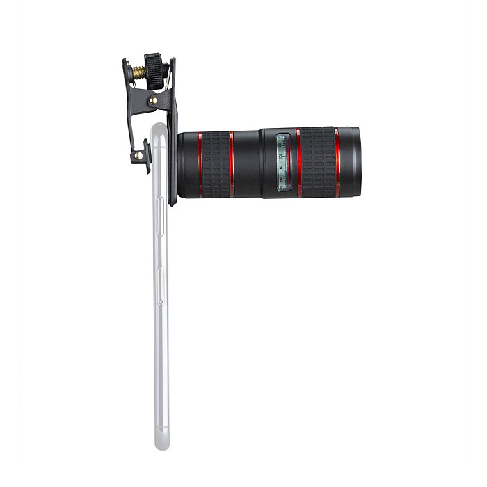 FCLUO 4K HD 12X Optical Telescope Phone Lens w/ 0.45X Super Wide Angle 15x Macro Lens Set for Smartphone Mobile Telephoto Zoom Cameras