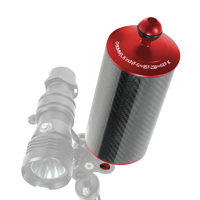BGNING Carbon Fiber Double Ball Float Buoyancy Arm 5/8/10inch For SLR Canon Sony Nikon Panasonic Olympus Diving photography Camera