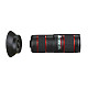 FCLUO 4K HD 12X Optical Telescope Phone Lens w/ 0.45X Super Wide Angle 15x Macro Lens Set for Smartphone Mobile Telephoto Zoom Cameras