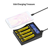HTRC CH4 Battery Charger Smart Fast for Li-Ion / Li-fe / Ni-CD 18650 26650 6F22 9V AA AAA 16340 14500 Battery