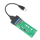 XT-XINTE Add On Card NGFF M.2 Adapter Plug&Play M2 SATA3 Raiser B-Key SSD Expansion Card 2in1 Converter USB 3.0 2.0 Type C Sata III Cable