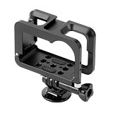BGNing Aluminum Cage for DJI OSMO ACTION Border Frame w/ Cold Shoe Protective Case Housing Shell Vlog Sports Camera Mount Holder