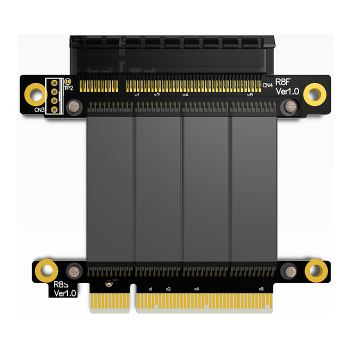 ADT-Link PCIe X8 to X8 Adapter for Graphics Video Card PCI Express Extender PCIe X8 to PCIe X8 slot Extension Cable For 1U 2U server