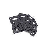 JMT 4Pcs 3K Carbon Fiber Motor Fixed Seat Plate 16mm 20mm 22mm 25mm 30mm for Multi Axis DIY RC Quadcopter Drone Frame Clamp Mount