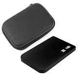 XT-XINTE Aluminum SATA to Mini USB 2.0 HDD Case 2.5  Hard Disk Drive Portable External Enclosure Case with SSD Organizer Storage Support 2TB for Laptop PC