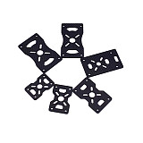 JMT 4Pcs 3K Carbon Fiber Motor Fixed Seat Plate 16mm 20mm 22mm 25mm 30mm for Multi Axis DIY RC Quadcopter Drone Frame Clamp Mount