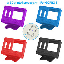 QWinOut 3D Print TPU Camera Mount 25 Degree 3D Printed Camera Holder 3D Printing Protective Cover for Gopro Hero 8 OWL260 Frame DIY RC Drone FPV Racer