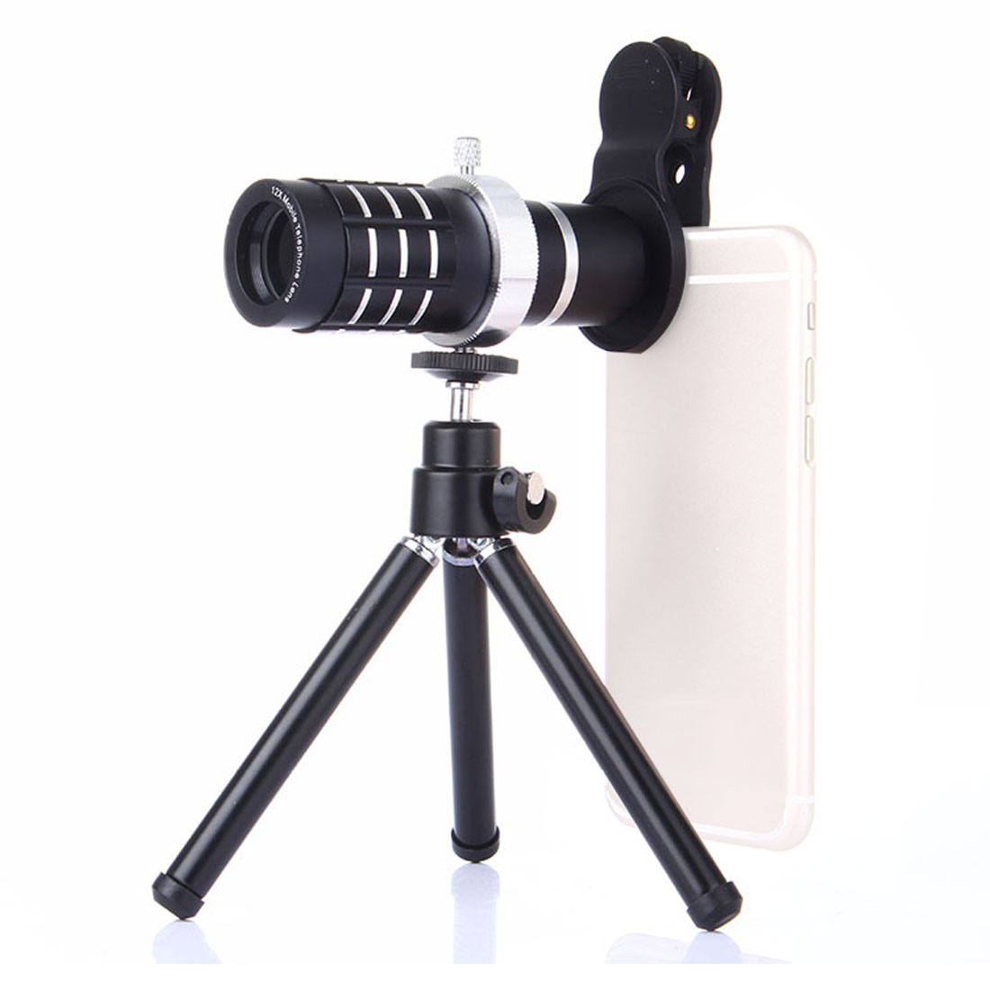 US$ 9.10 - FCLUO Aluminum 12X Telephoto 18x HD Telescope Phone Camera ...