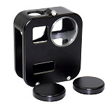 BGNing Housing Shell for Gopro Max 360 VR Panoramic Camera Case Cover CNC Aluminum Protective Cage with Lens Cap for GoPro Max