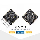 GEPRC GEP-20A-F4 AIO F4 Flight Controller 20A Blheli S 4IN1 ESC Support 2-4S Battery For RC DIY FPV Racing Drone Toothpick Whoop