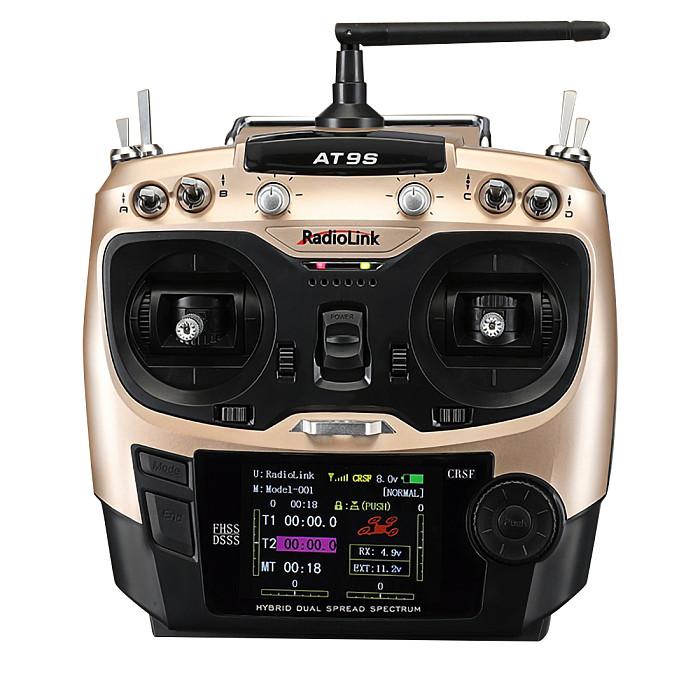 Radiolink AT9S PRO 2.4G 12 CH Remote control RC Transmitter with R9DS Receiver For FPV DIY RC Drone Quadcopter Airplane
