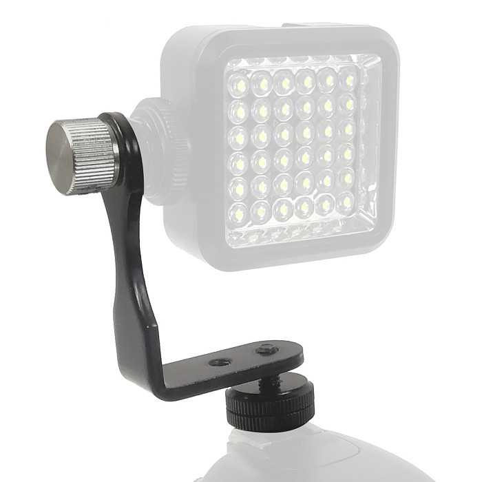 BGNING Mini L-shaped Bracket Photography Kit Expansion Bracket Removable Photography Bracket Flash Hot / Cold Shoe Bracket