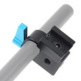 BGNING 15MM Conduit Camera Kit Multi-functional Expansion Bracket Hot Shoe Cold Shoe Slot Single Hole Pipe Clip Kit Accessories