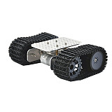 Feichao Super Mini Tracked Car Chassis Robot Race Car Metal Structure Fitting DIY Full set Car Model For kids Educational Experiment Development Car