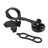 QWinOut Bicycle Computer Mount Holder Mountain Road Bike GPS Riding Code Table Bracket Extended Long Seat Nylon + Fiber Optic